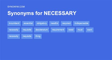 another word for necessary.